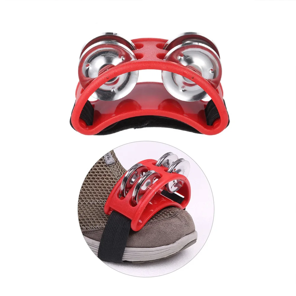 

Step on Foot Bell Percussion Instrument Tambourines for Adults Church Jingle Bells