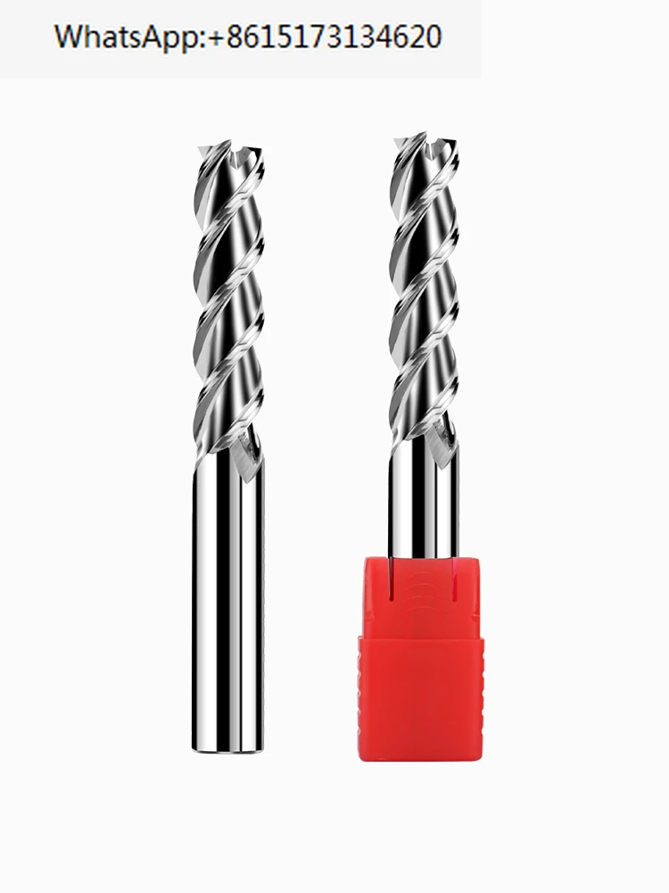 

55 degree high gloss aluminum milling cutter with 3-blade, high-efficiency, and extended 3-blade design