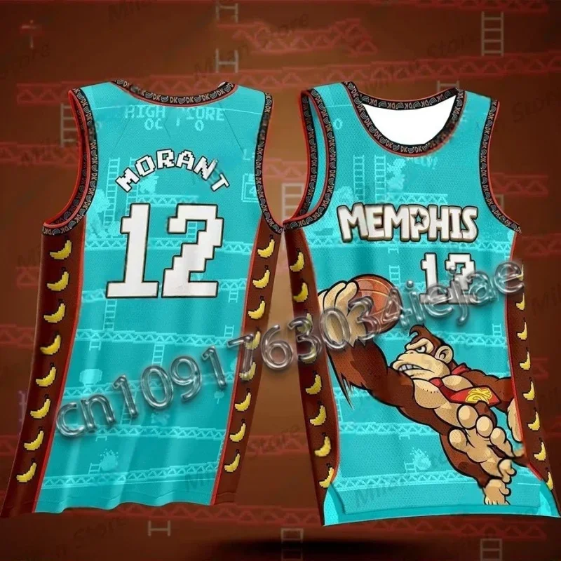 New Arrival Memphis Grizzly Bear X City Edition Jersey Basketball Morant 12 Number Vest Kit Special Jersey Basketball