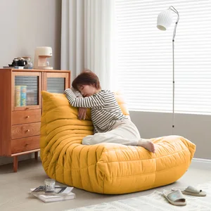 Modernes Wohnzimmersofa fauler Stuhl Raupe Sofa Raumsofa Einzelsemair 10 Hauptdarstellungssofa Wartezimmer - №3