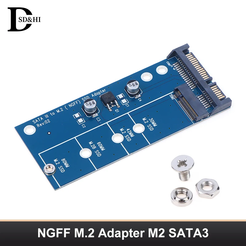 Add On Card NGFF M.2 Adapter M2 SATA3 Raiser M.2 To SATA Adapter SSD M2 To SATA Expansion Card B Key Suppor 30/42/60/80mm