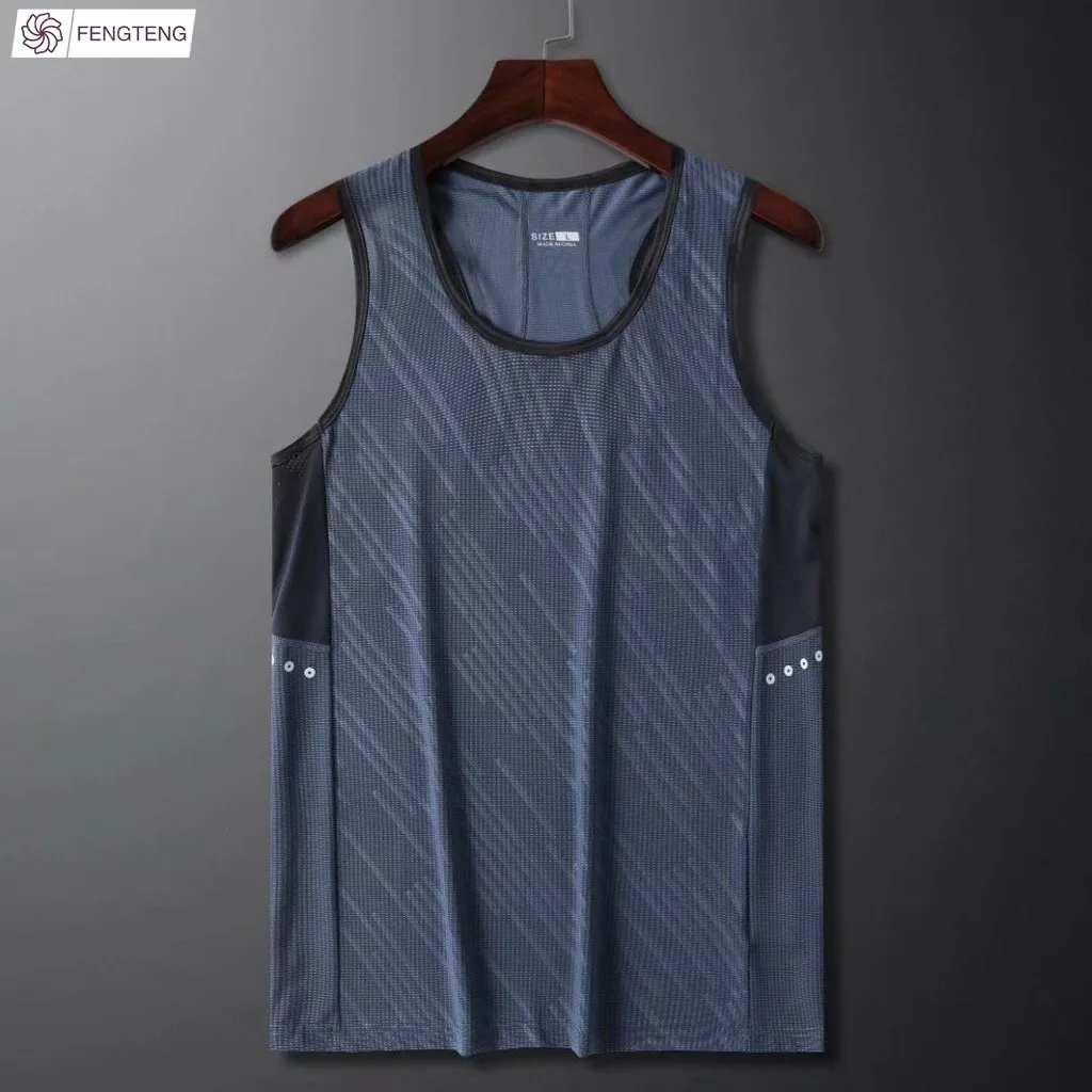 Bodybuilding tank top men gym top tank quick-drying man sleeveless workout Running vest men Summer 2025 Leisure sports Tank Tops