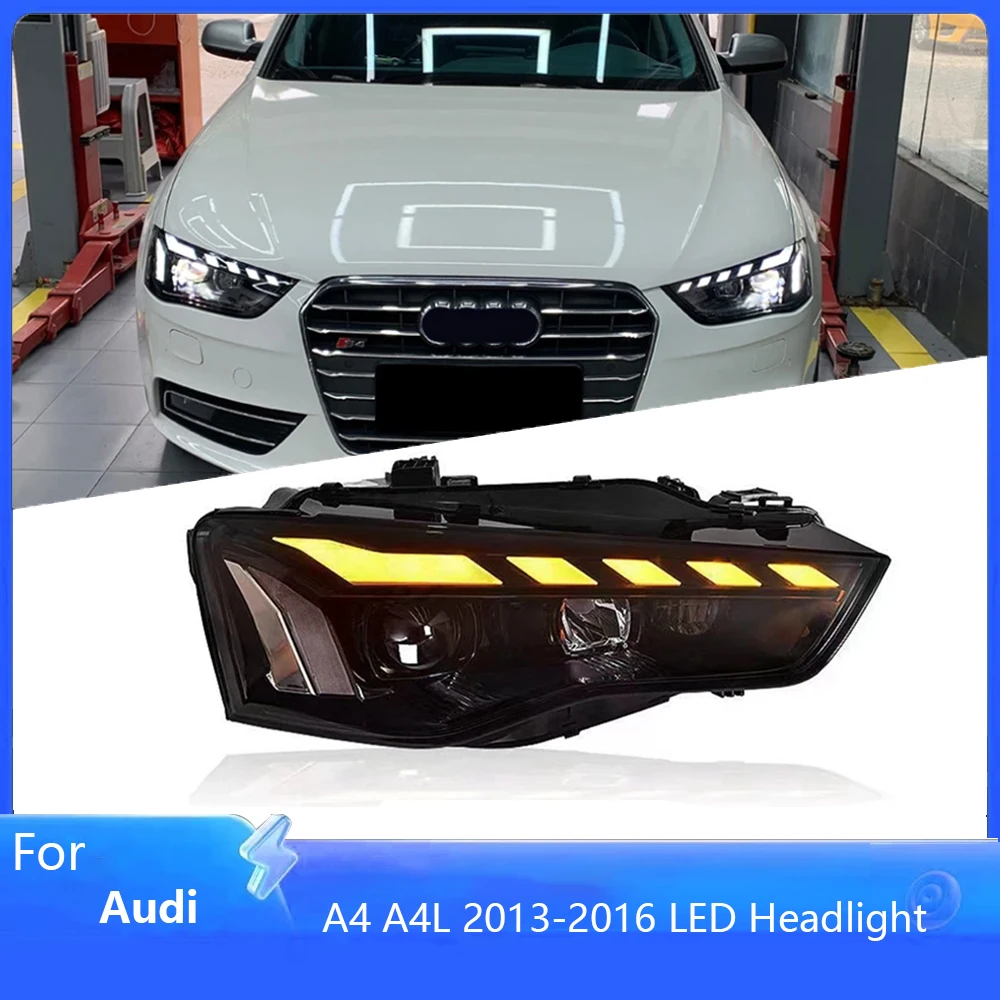 

Car Lights for Audi A4 S4 2013-2016 RS4 LED Auto Headlights Assembly Upgrade 2023 Newest Style Design LHD RHD Accessories