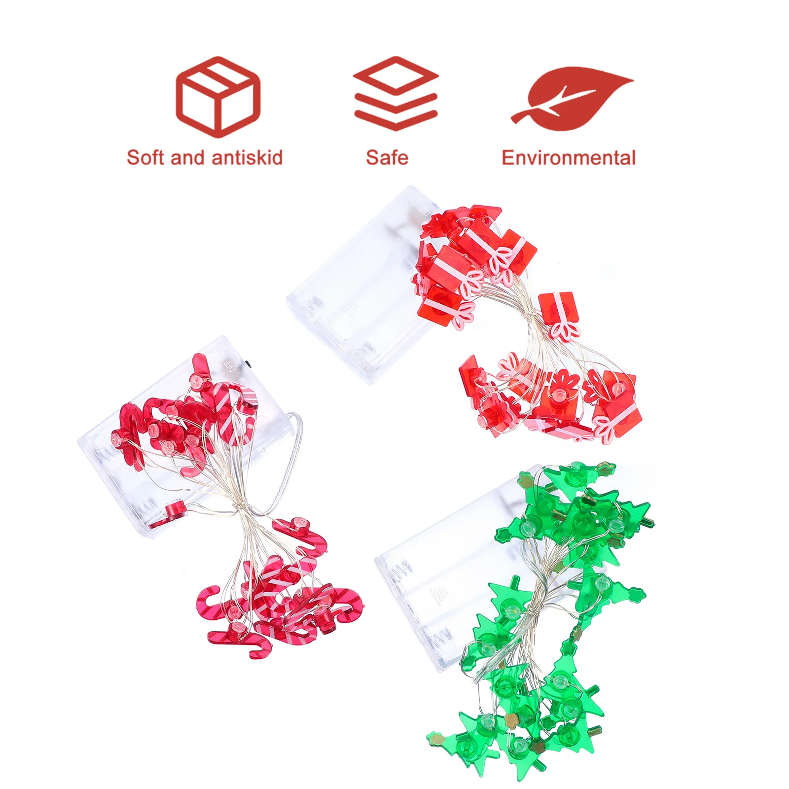 3 قطعة سلسلة أضواء عيد الميلاد قسط 20 مصابيح LED لتزيين حفلات المنزل احتفالي عيد الميلاد سلسلة ضوء مصابيح LED #3