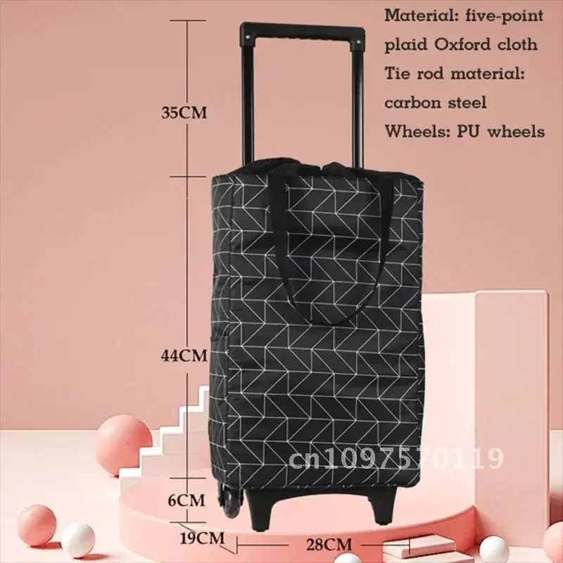 屋外ピクニックプルポータブル折りたたみショッピングカートオーガナイザー格納式ホイール野菜食料品バッグ防水トロリー