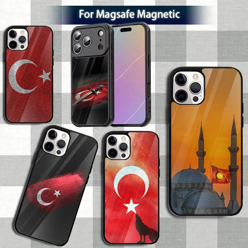 

Flag T-Turkey T-TurkishS Phone Case For iPhone 13,12,15,17,11,16,14,Pro,Max,Plus,Mini,Magsafe,Magnetic Wireless Charging Case