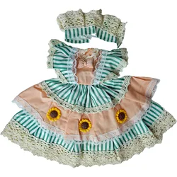 Bebekler için sevimli giysiler 30cm için şapka ile 1/6 12 inç Bjd oyuncak bebek giysileri hizmetçi üniforma bayanlar elbise Cosplay kız şapkalar çorap hediye