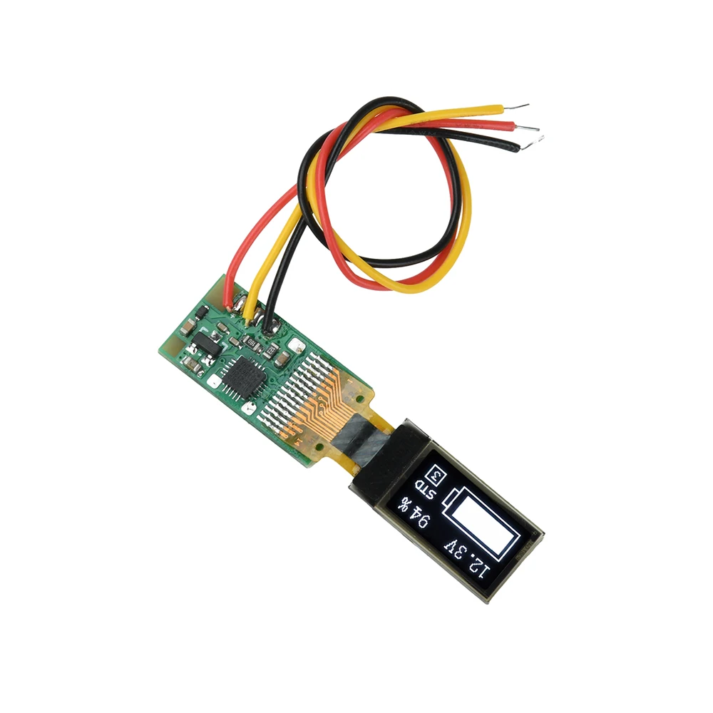 DC 0-30V Ultradünnes Digitales Voltmeter und Batteriemessgerät 0,5 Zoll OLED-Display Spannungsprüfer 1-6S Batteriestandsanzeige – Detail 3
