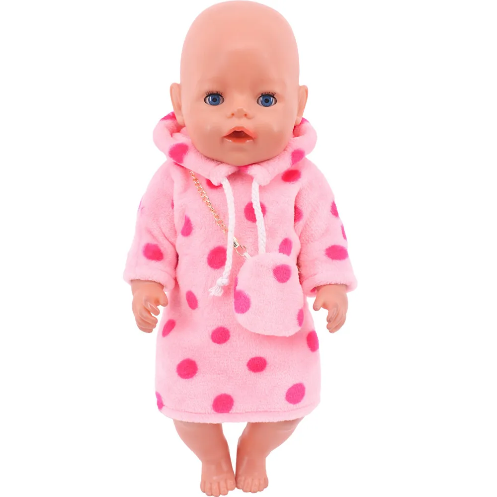 Lovely Pink Series Doll Accessories Clothes Swimwear Mini Bow Dress For 43Cm Rebirth Doll 18Inch Baby Doll DIY Toy Gifts