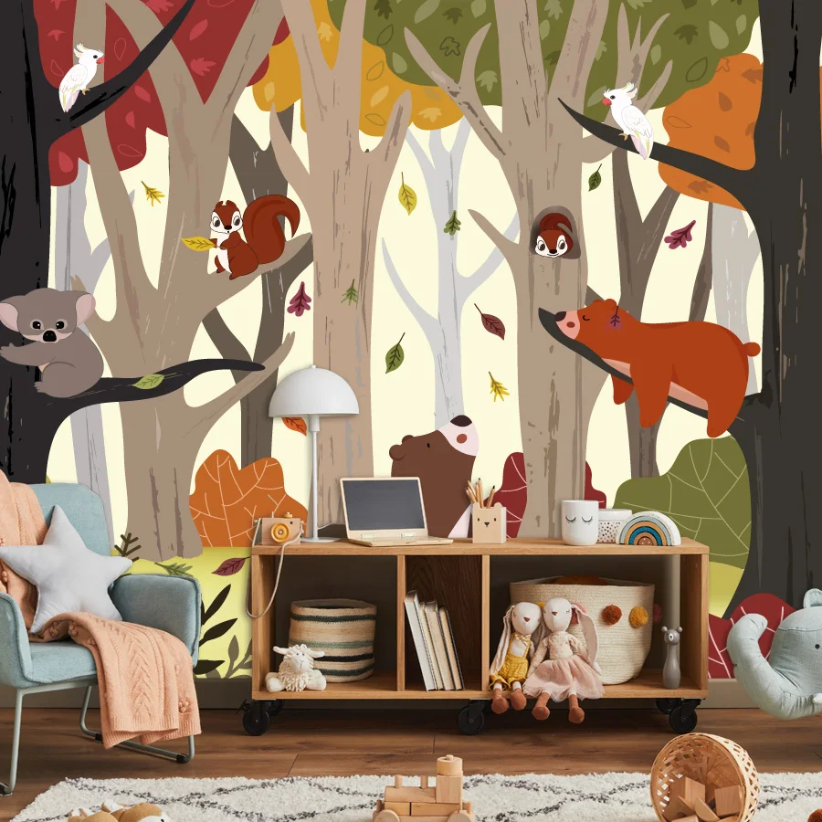 25+ Custom Peel and Stick Wallpaper for Living Room Wall Art Paper Home Decor Nursery Kids Baby Jungle Animal Renovation Murals
