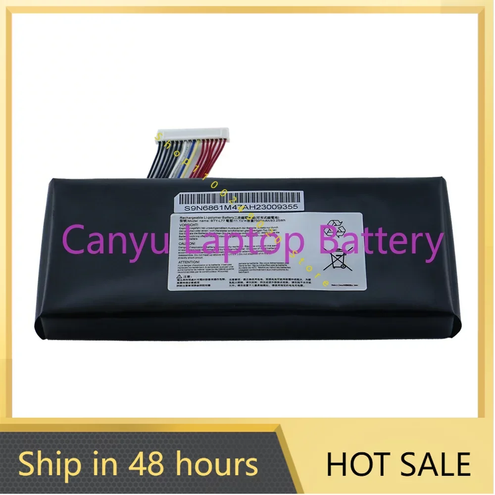 

2024 BTY-L77 Battery For MSI GT72 2QD GT72S 6QF GT80 2QE GT72VR GT80S WT72 MS-1781 MS-1783 2PE-022CN 2QD-1019XCN 2QD-292XCN