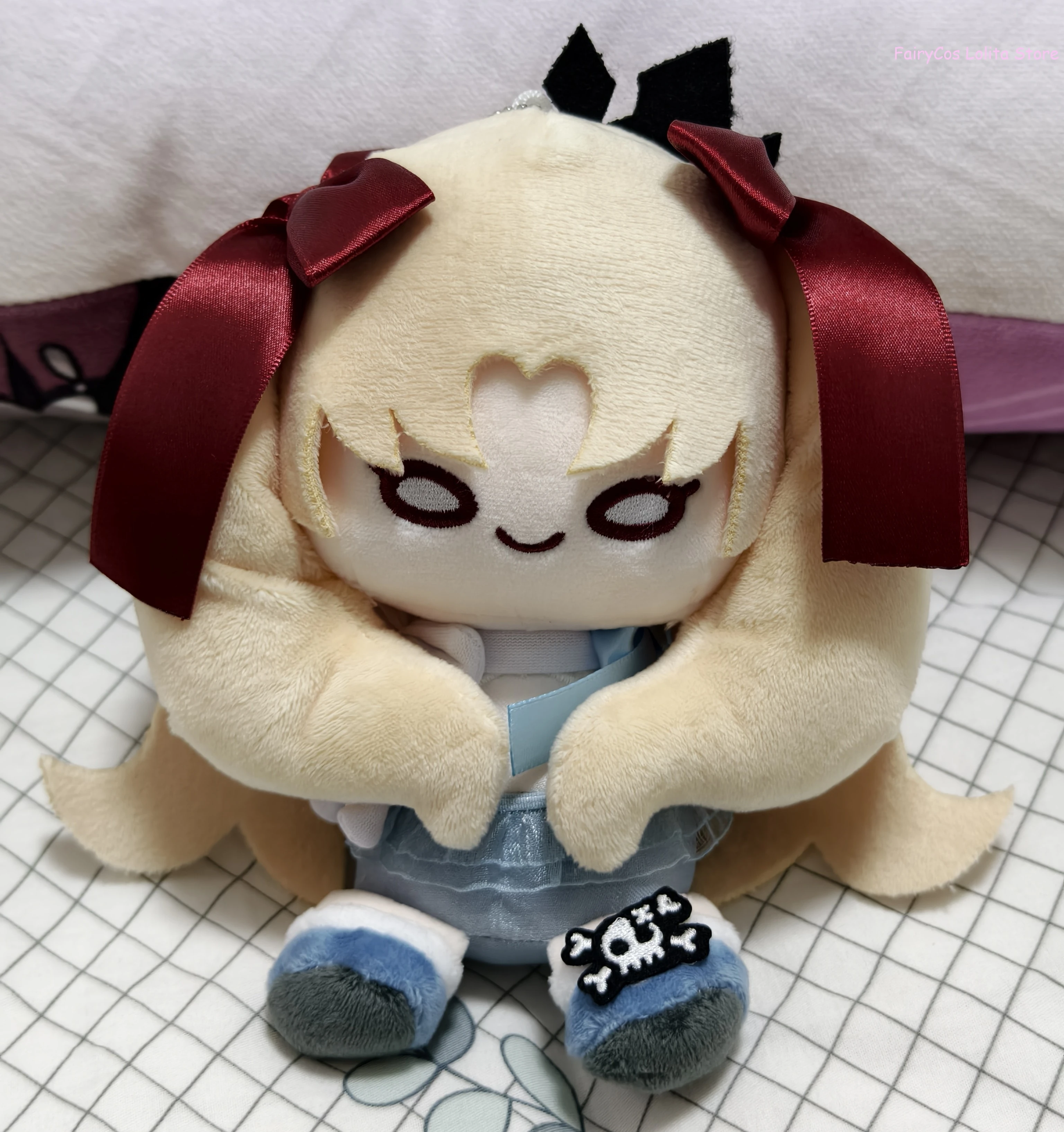 FGO سلسلة Ereshkigal مصير/الطلب الكبير لطيف ملابس السباحة Maumet قلادة 15 سنتيمتر أنيمي الكرتون يجلس نموذج لجسم المفاتيح لعبة