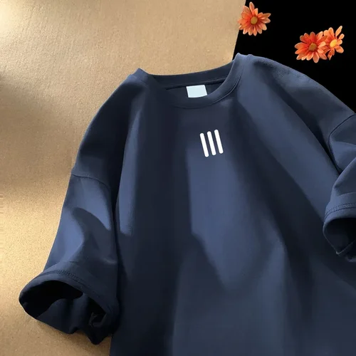 Imagen 2 del producto Camisetas de gran tamaño para hombre, Camiseta de algodón para hombre, ropa informal blanca de verano 5XL, camisetas con estampado de moda para hombre, Ropa nueva