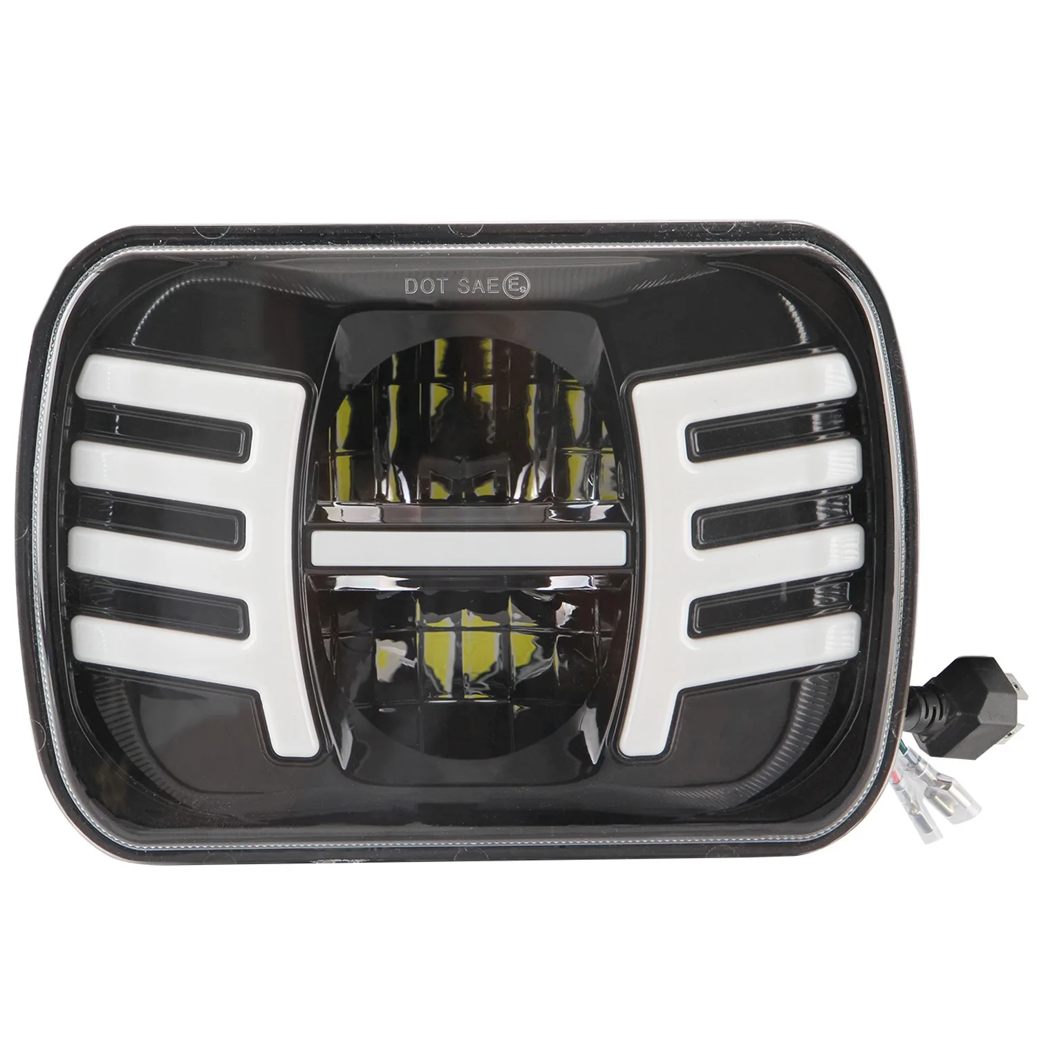 5X7 Inch Led Headlight 7X6 Led Sealed Beam Head Light Lamp with High Low Beam for Jeep YJ Cherokee