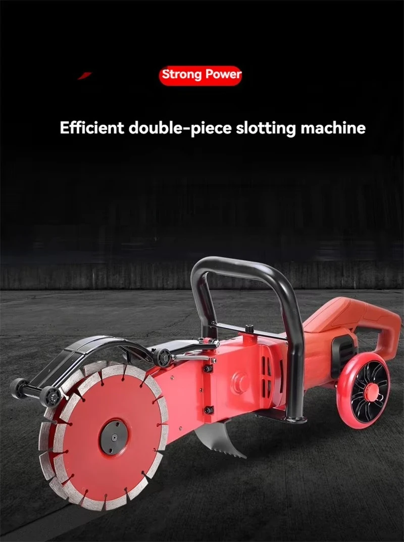 6800W Concrete Wall Slotting Machine Door Window Reconstruction Road Cutting 270mm Circular Saw Wall Cutting Machine