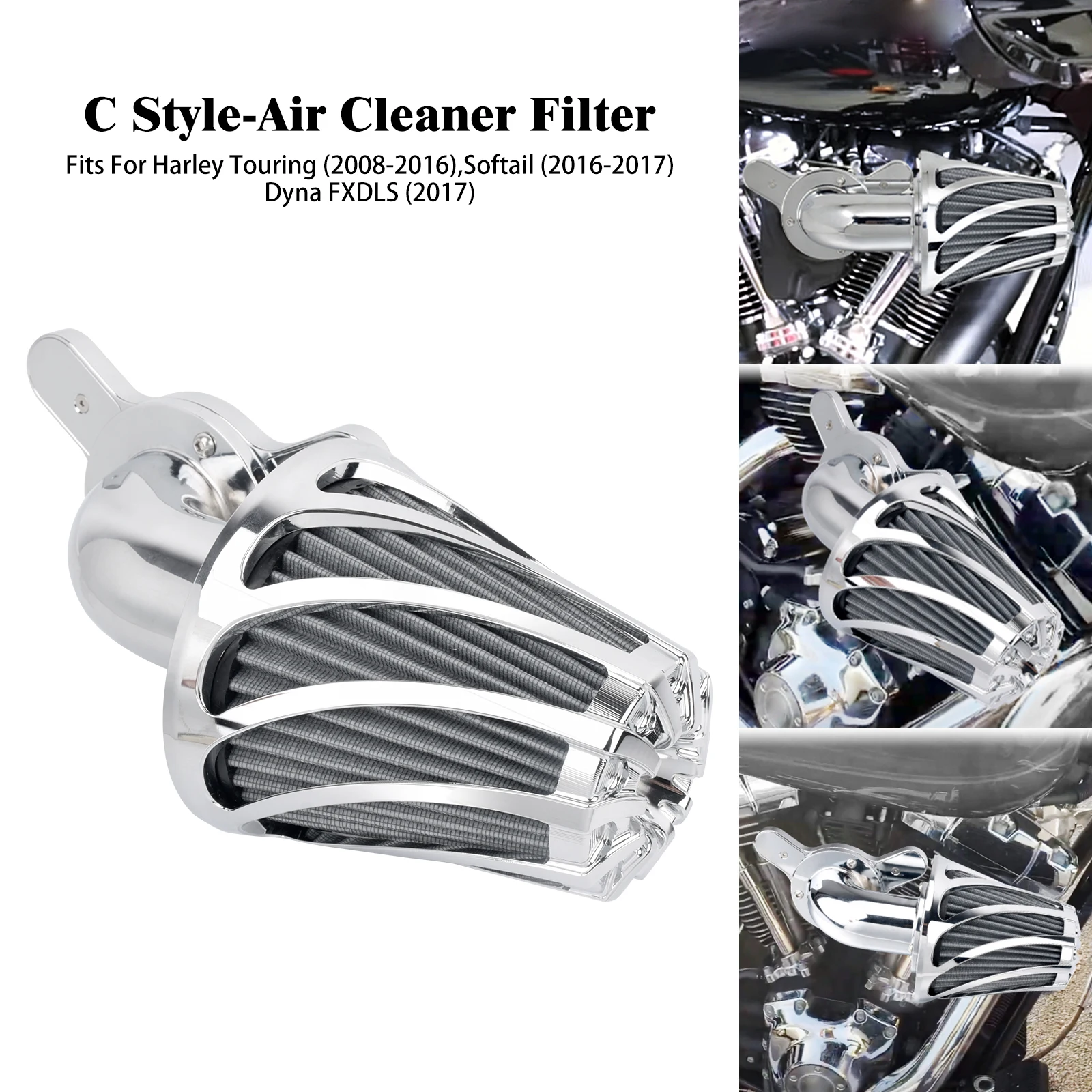 Motorrad Luftfilter CNC Ansaugluftfilter Für Harley Touring Electra Street Glide Road King Sportster Dyna Softail Breakout
