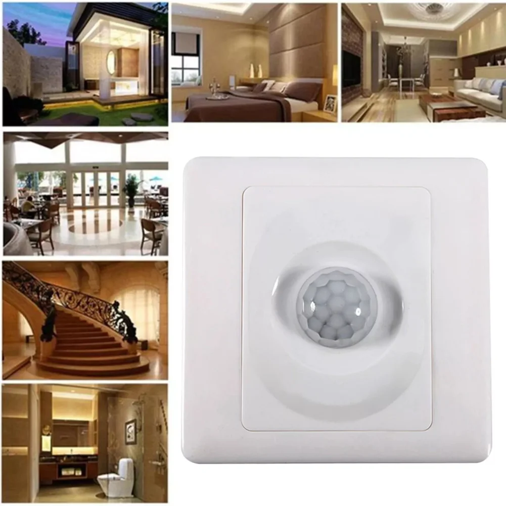 Energy Saving Switch Automatic Light Switch Home Lighting 86x86x27mm Single Wire Setup Ultra-wide Voltage Range For Home