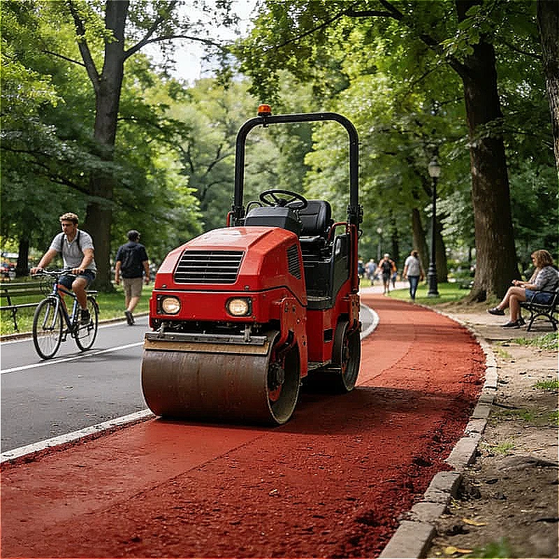 High Quality Mini Road Roller Walk Double Drum Vibratory for Driveway Patio Pavers Curb Edge Narrow Space Compact Customized