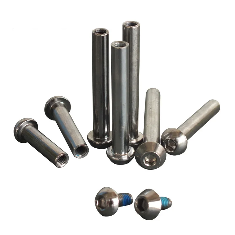 DELT M6 &Φ8*17 23 29 33 38 45 50 62 75 86MM Scooters Screw,Skates Bolts , Cycle Bike Bicycle Shock Absorbers & Nut Part