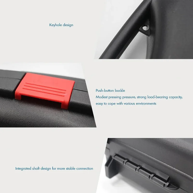 Plastic Carrying Hard Case Portable Tool Large Capacity Packing Case Empty Protective Hard Case for Hardware Tools, Black ящик