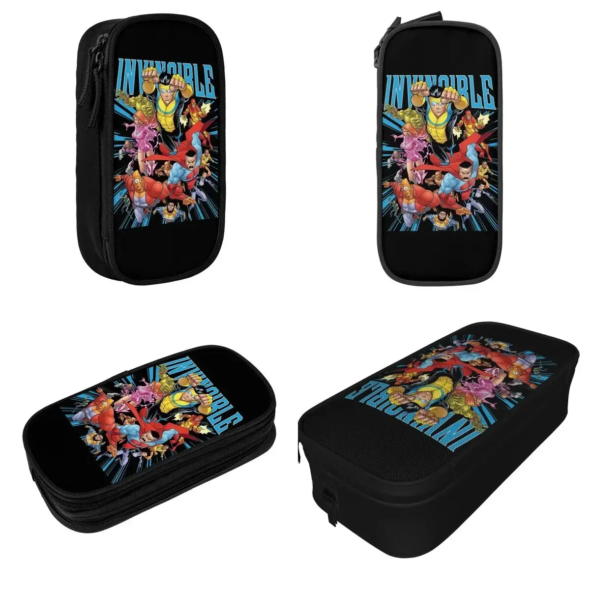 

Invincible Characters Omni Man Pencil Cases Classic Comic Pen Holder Bags Kids Big Capacity School Supplies Gifts Pencil Box