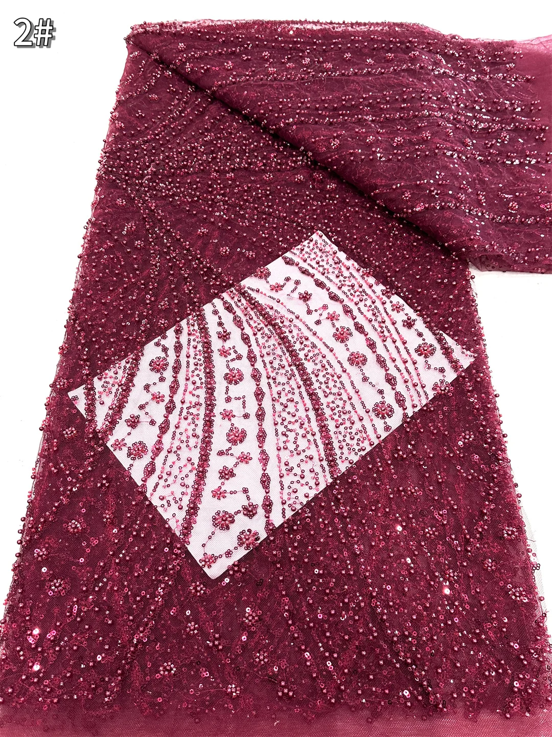 

Newwst African Lace French Beads Fabric 2025 Embroidery Tulle Lace Fabrics With Sequins For Nigereria French Wedding Party Dress