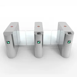 Waist Height Turnstile Arms RFID Access Control System Sliding Barrier Gate Turnstile Office Block Security Turnstile