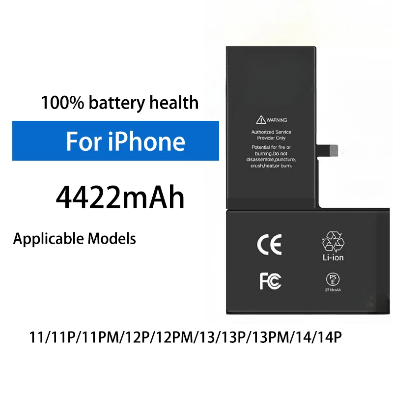 

4422mAh 3.8V Rechargeable Lithium Polymer Battery For iPhone 6S 7 8P XR 12 13 14 15 High Capacity Phone Battery
