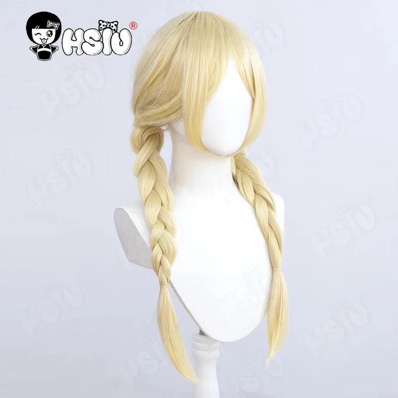 

CyAnne Lester Cosplay Wig Fiber synthetic wig「HSIU 」Beige Double Braid Long Hair+Wig cap Game Identity Ⅴ cosplay Wig
