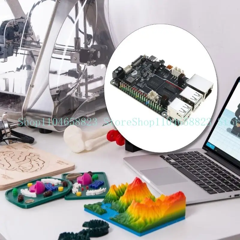 Impressora BTT V1.2 Placa controle FourCore CortexA53 Processador 1GB DDR3L SDRAM Suporte 4K Monitor OpenGL3.2