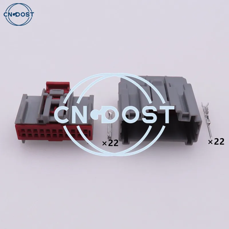 1 Set 22 Pin 0-1420011-1 1411228-1 AC Assemby Auto Unsealed Wire Connector For Ford Mondeo 0-1411226-1 Car Cable Terminal Plug