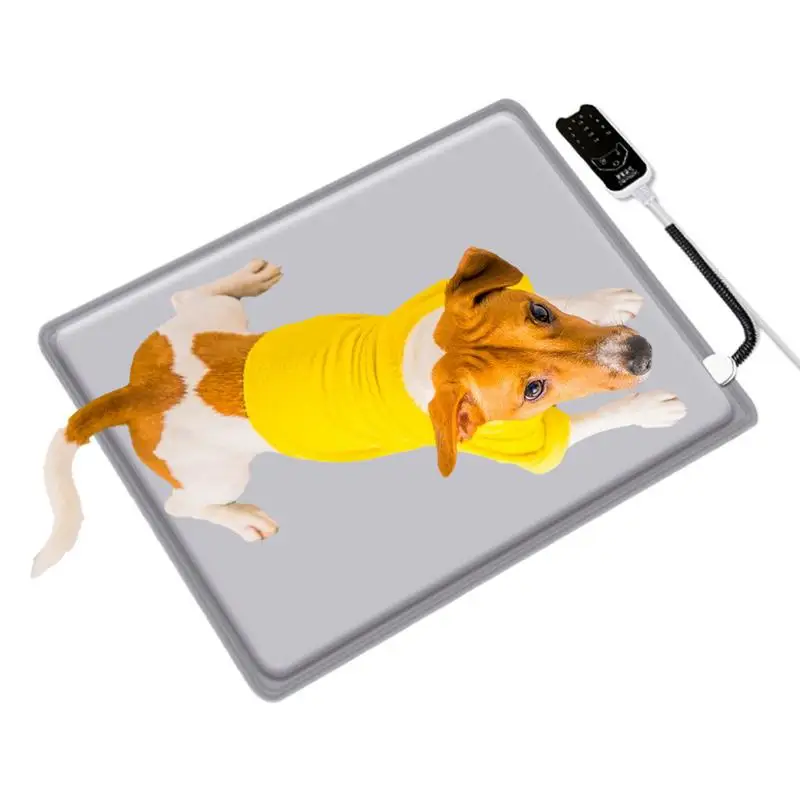 

Heated Pet Dog Pad Adjustable Pet Electrical Pad Heating for Cat Dog Constant Temperature Indoor Outdoor Heated Mat for Cold
