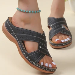 Summer Sandals Women Shoes Platform Ladies Shoes Slides Women Shoe Wedge Women's Shoes Breathable Slippers Women Footwear Female