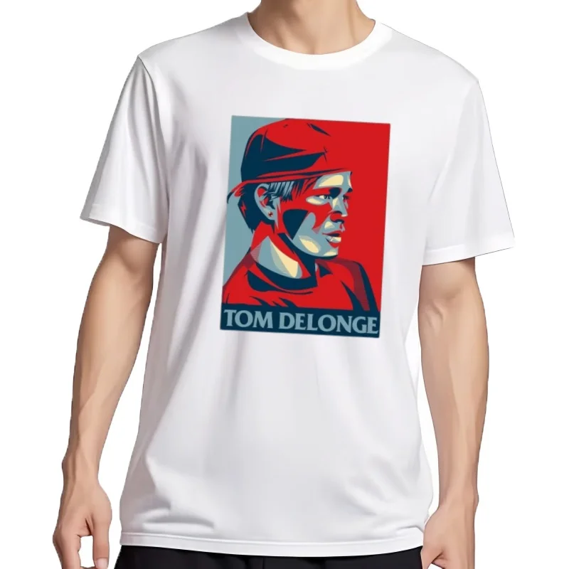 Camiseta de tom delonge, camisetas negras para fanáticos de los deportpara hombres