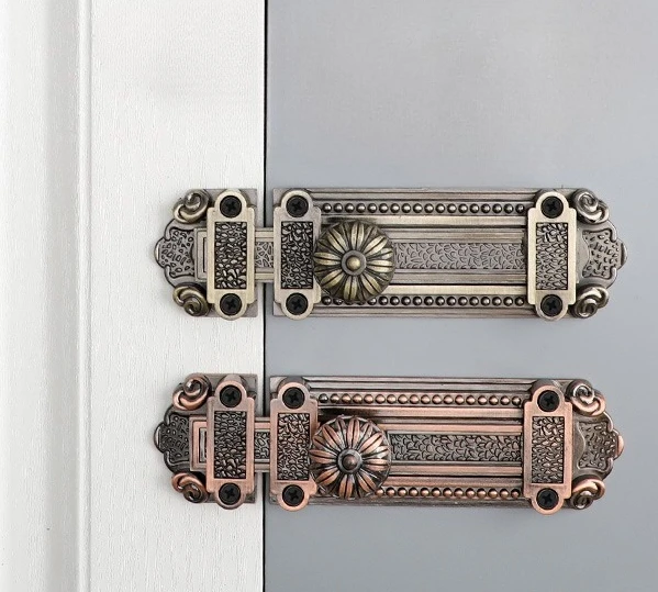 

Cabinet Locks Bathroom Bolts Vintage Attachments Zinc Alloy Door Drawer Locks Hardware Home Improvement Latches