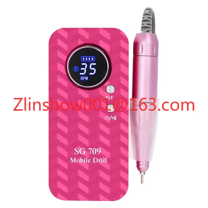 2025 Rechargeable Nail Drill Sales Gradient Nail Drill Machine Professional Manicure Nail Machine for Makeup Salon Art