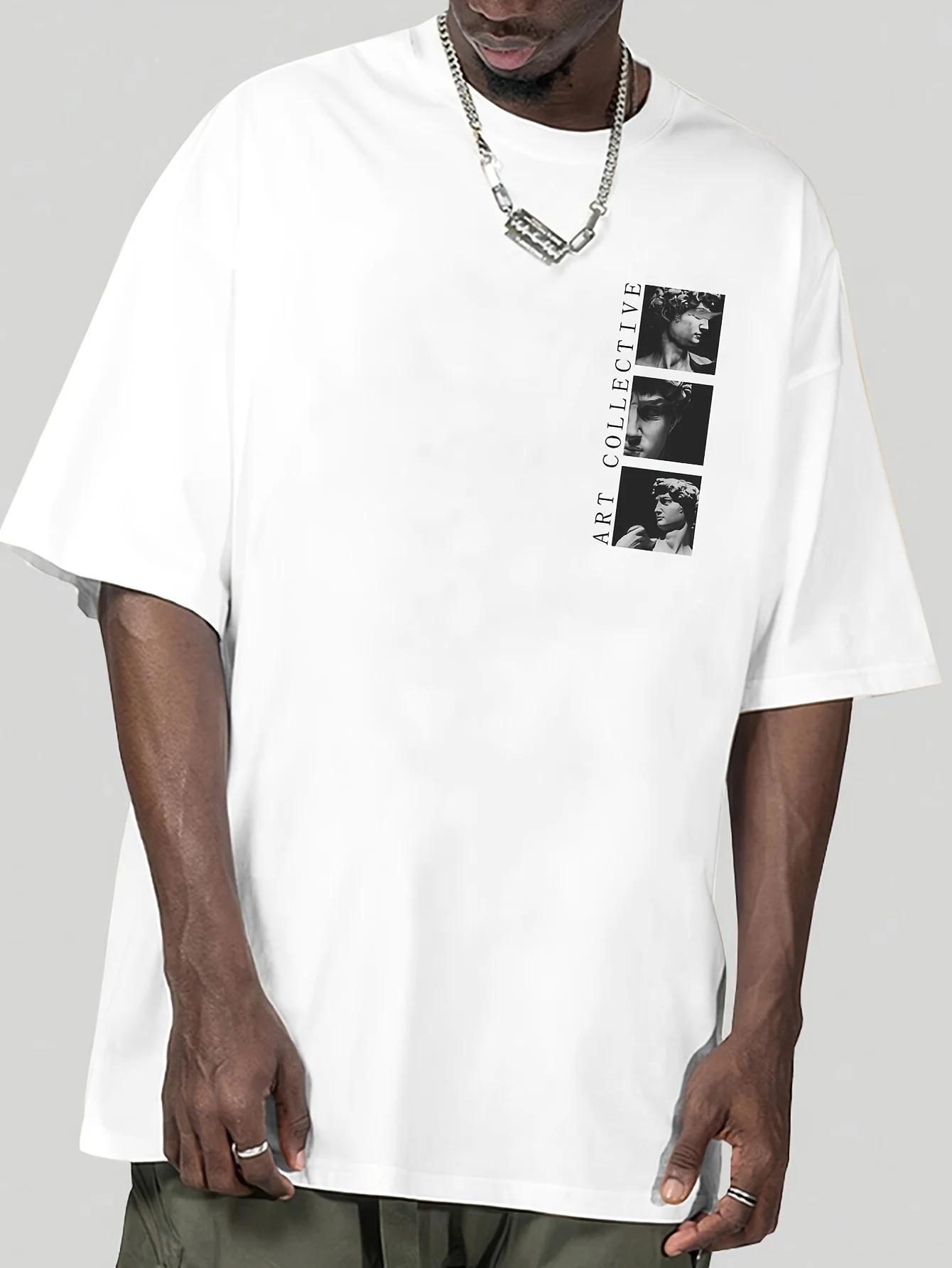 The new men's T-shirt for the summer of 2025 features a casual fashionable soft and breathable 3D digital pattern print