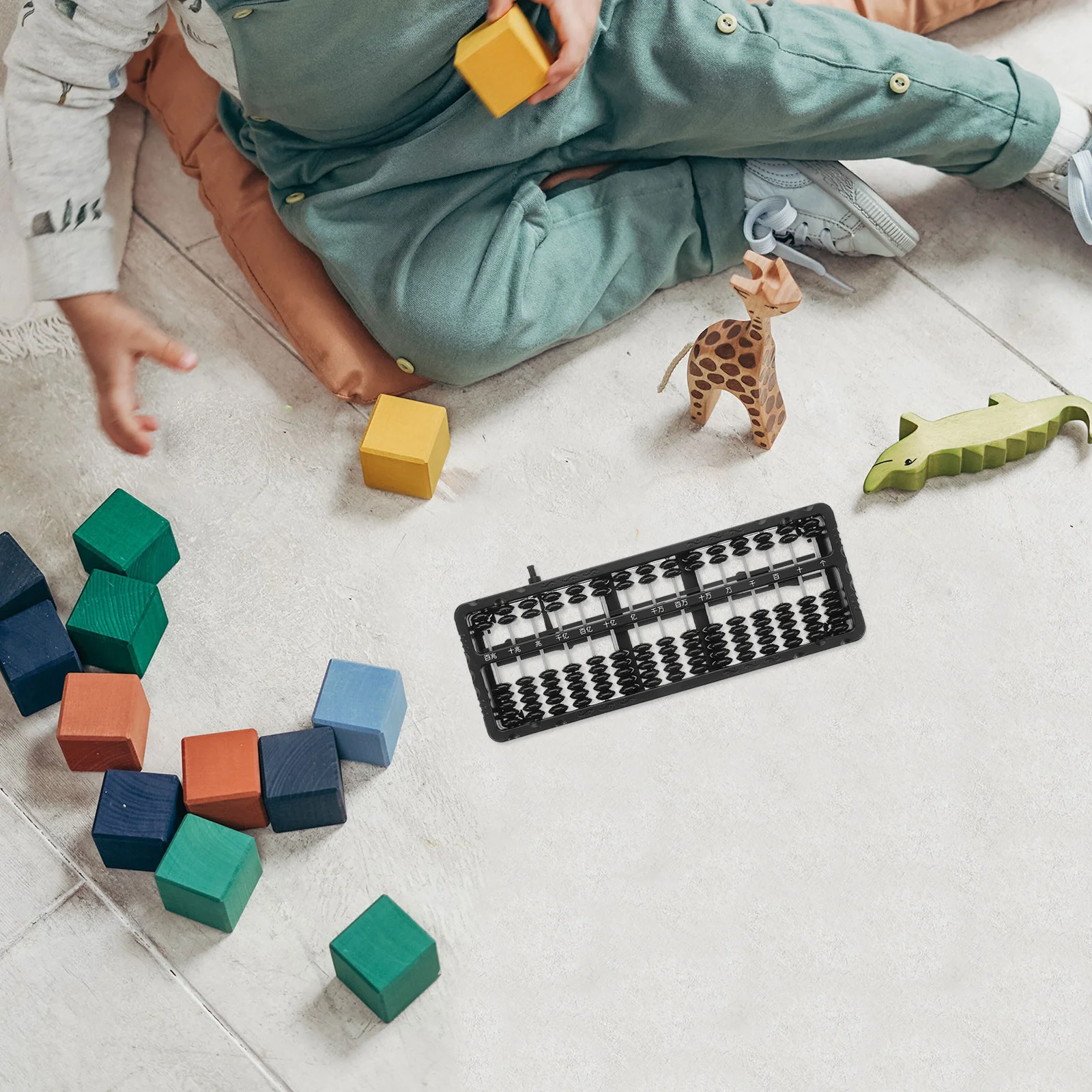 Boulier éducatif à 15 tiges et 7 perles pour enfants, apprentissage des mathématiques, fonction de réinitialisation rapide et Durable, plastique facile à utiliser