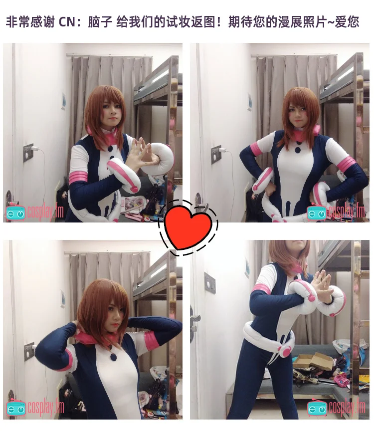 Anime My Hero Academia Uraraka Ochako Bodysuit Jumpsuit Costume Anime Boku No Hero Academia OCHACO Cosplay Catsuit Suit Zentai