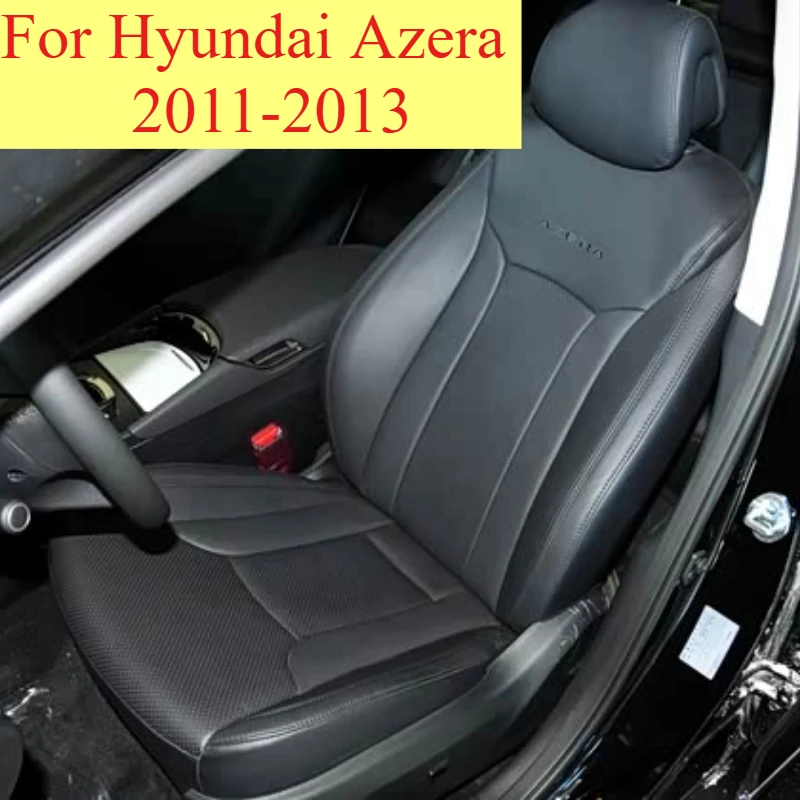 Fit for Hyundai Azera 2011-2013 Vegan Leather Custom Car Seat Covers for 5 Front Seats
