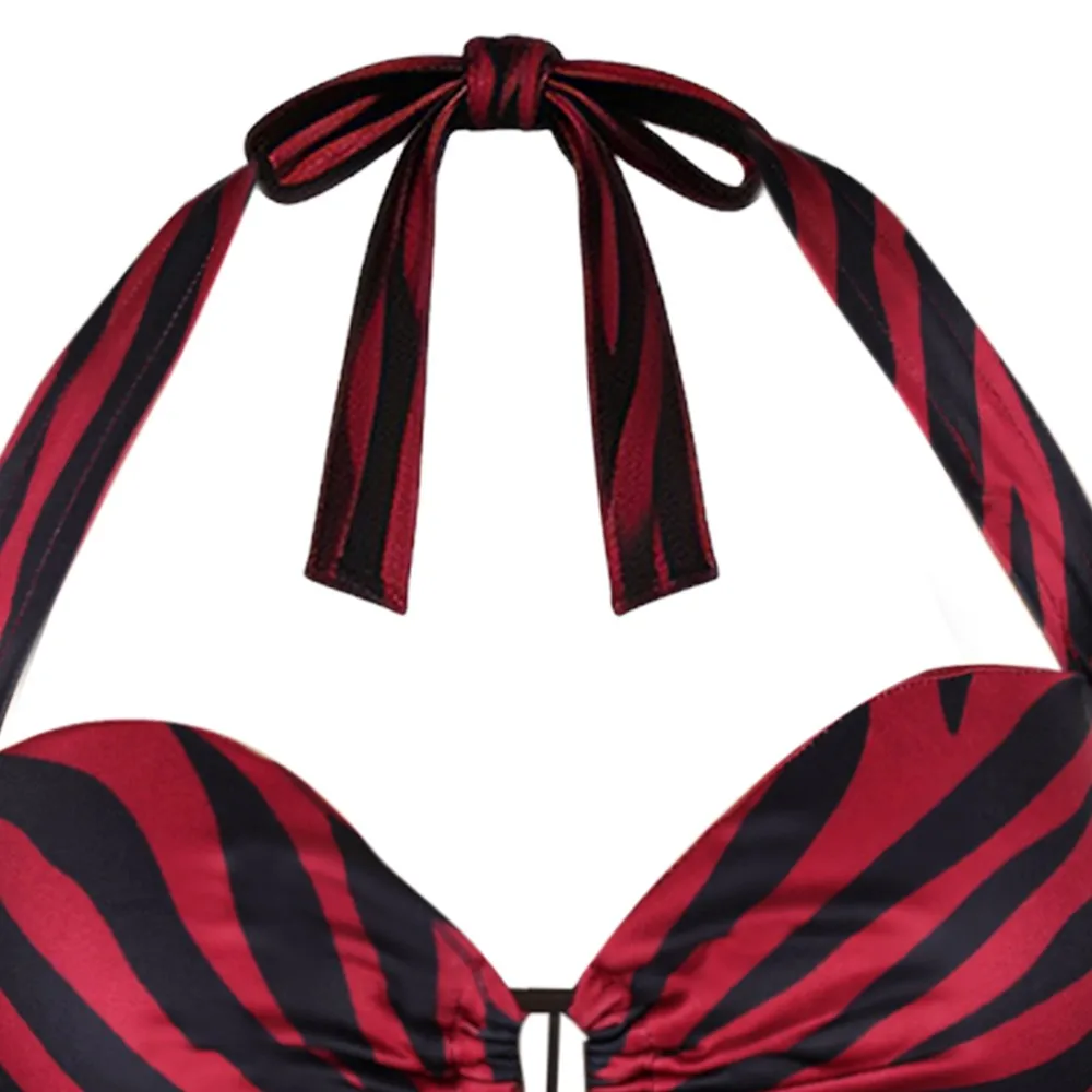 Nikki Cosplay Red Halter Top Movie Obsession Roleplay Costume Clothes Uniform Outfits Adult Women Dress Halloween Carnival Party view 6