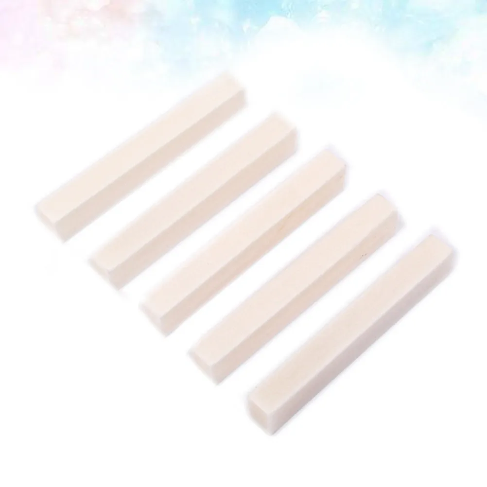 5Pcs Exquisite Pom Guitar Saddle for Acoustic Guitars Bone Saddle Alternative High Density Low Porosity Tone Clarity Intonation
