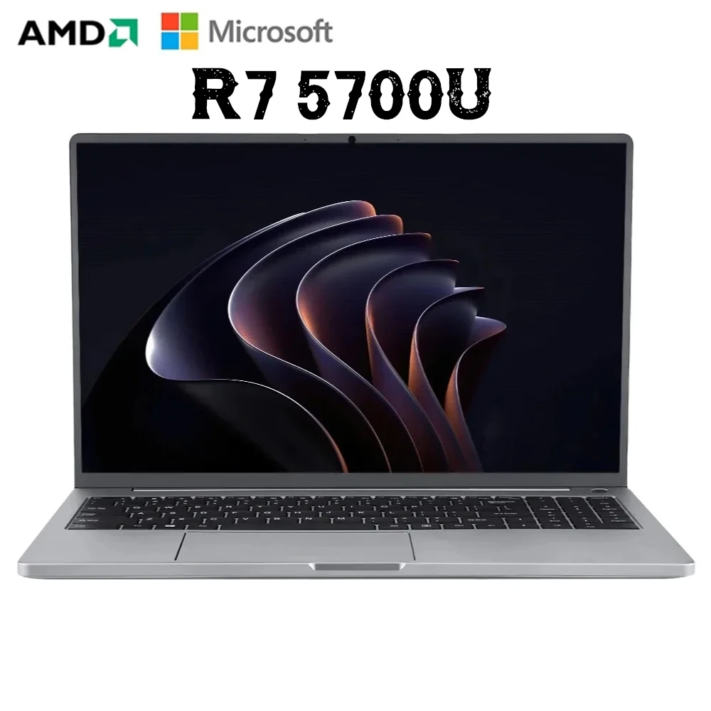 4,3 GHz 15,6 cala AMD Ryzen 7 5700U Laptopy do gier do Ram 64 GB DDR4 MAX Rom 4 TB SSD Windows10 11 Pro Notebook Bluetooth WIFI