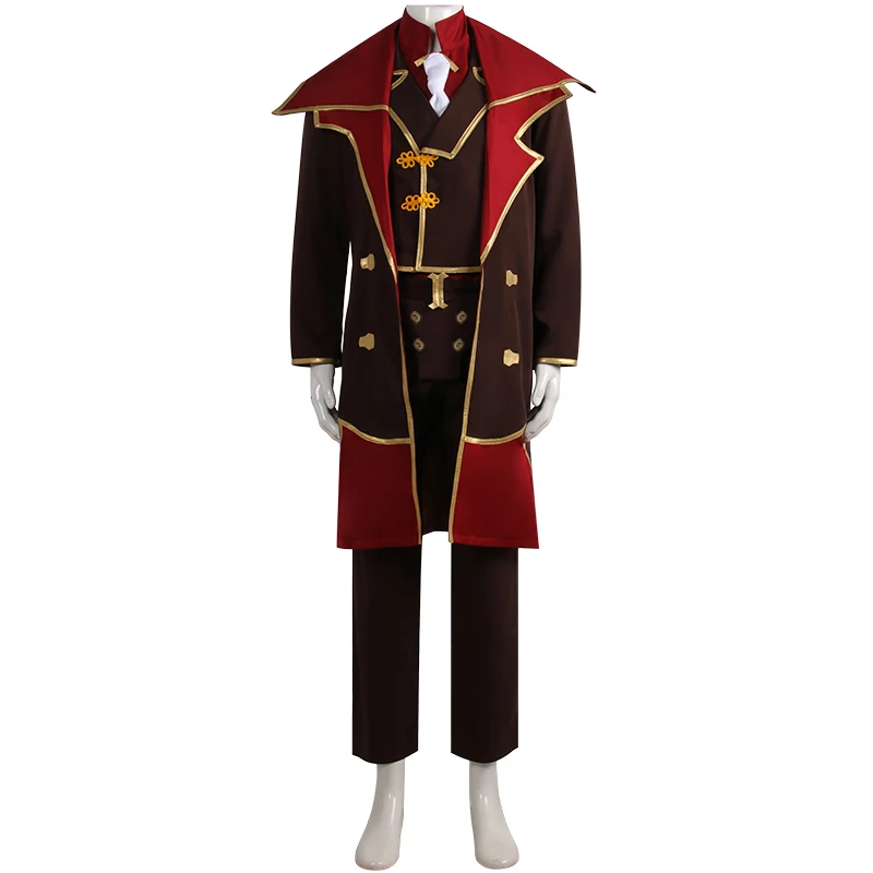 LoL Arcane Silco Cosplay Costumes Anime Uniform Outfits With Shoes Boots Halloween Carnival Suit For Man And Women