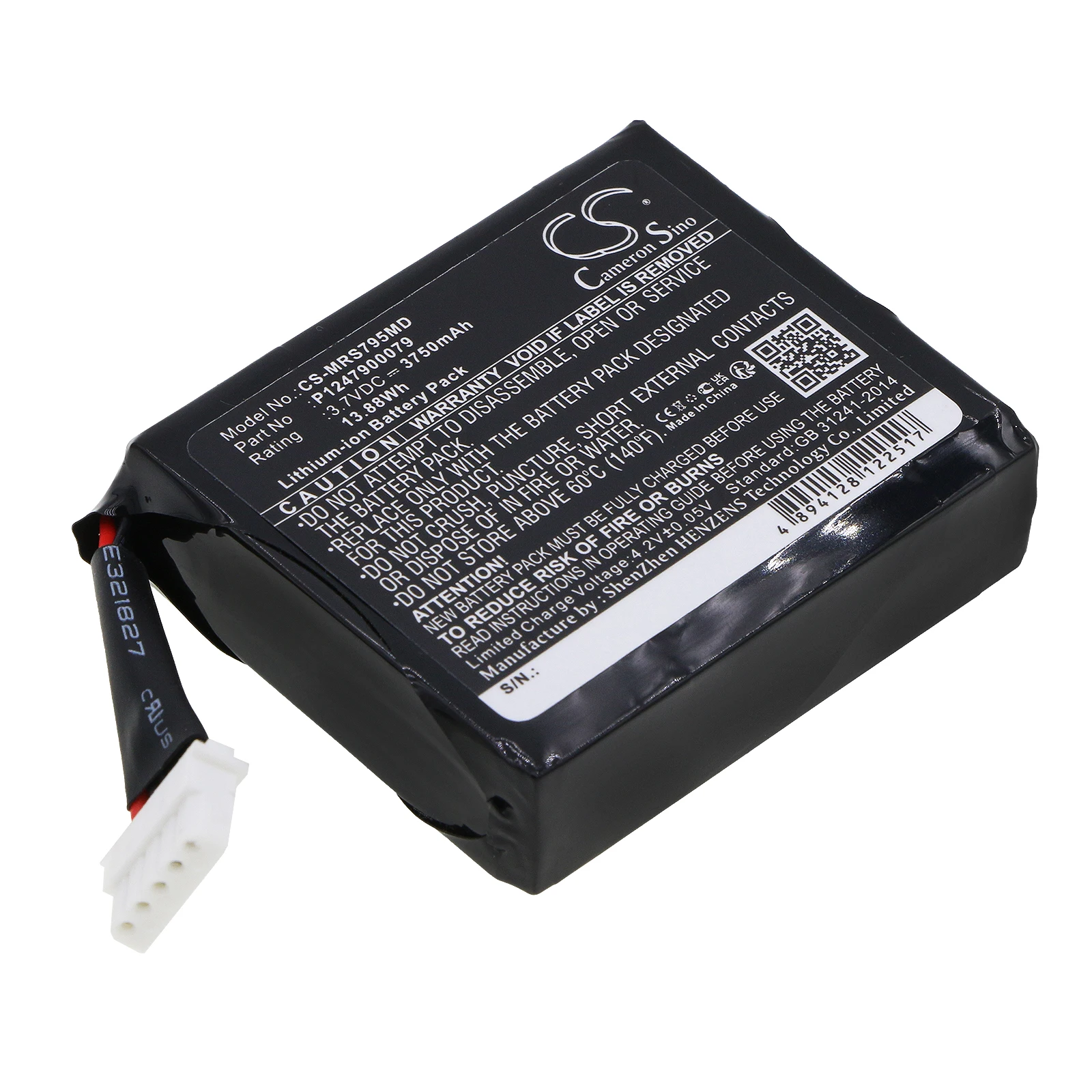 

Li-ion Medical Battery for Masimo, 3.7V 3750mAh, Compatible Models: Radical-7 9500 Touchscreen,Radical Pulse Oximeter