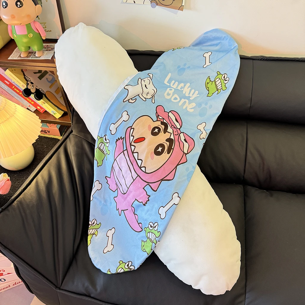漫画クレヨンしんちゃんロング枕ぬいぐるみアニメ非常に柔らかい抱きしめやすいぬいぐるみ和風漫画プリントベッドサイドクッション