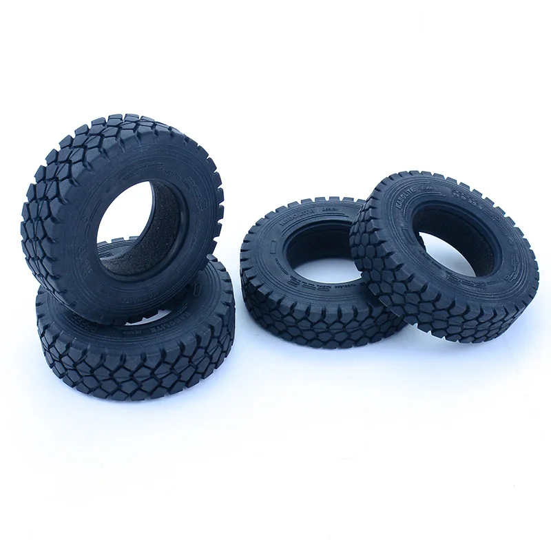 2pcs Simulation Rubber Tire 23/28mm Width Tyre for 1/14 Tamiya RC Dump Truck SCANIA 770S R620 VOLVO BENZ Arocs MAN TGX LESU Car