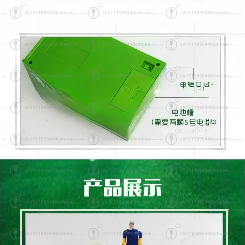 Electric Soccer Player Piggy Bank: Cartoon Football Savings Pot with Kicking Action Coin Slot - view 6