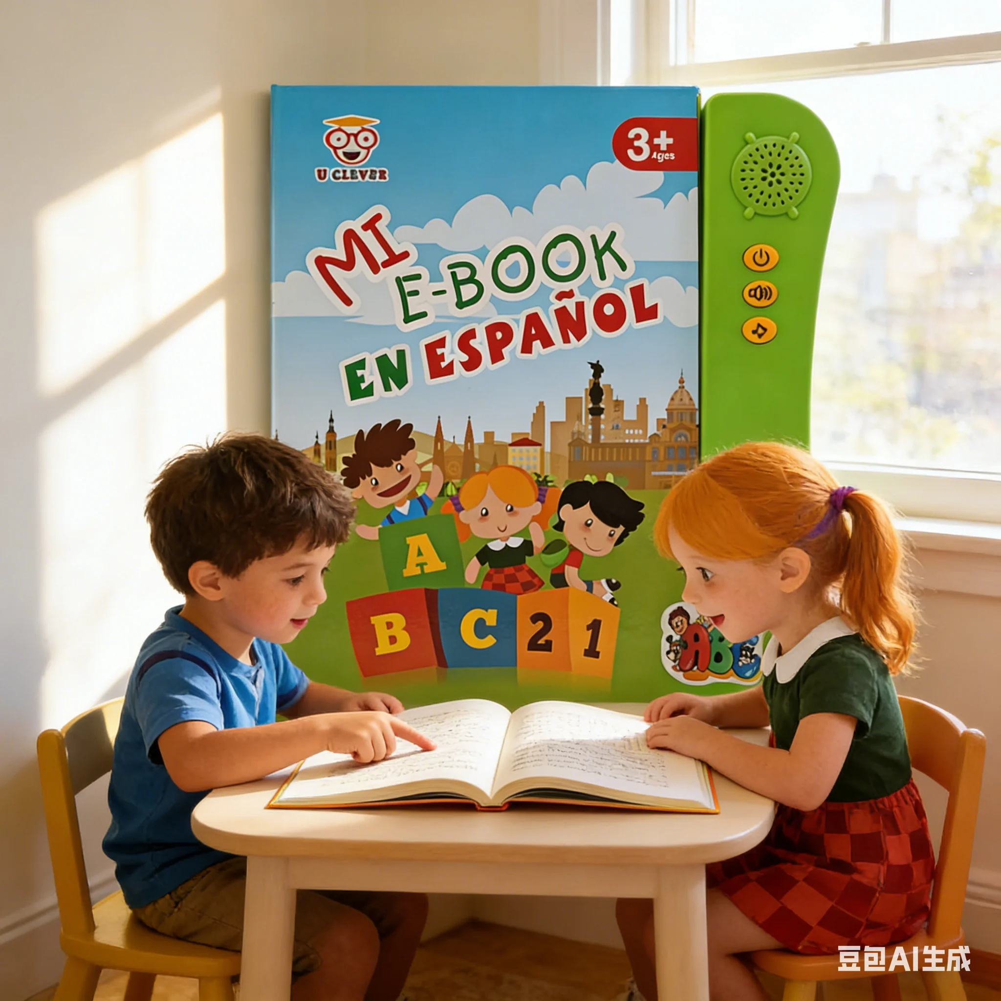 

Spanish Interactive Sound Book for Kids Electronic Early Educational Learning Toy Learning Teaching Language for Children
