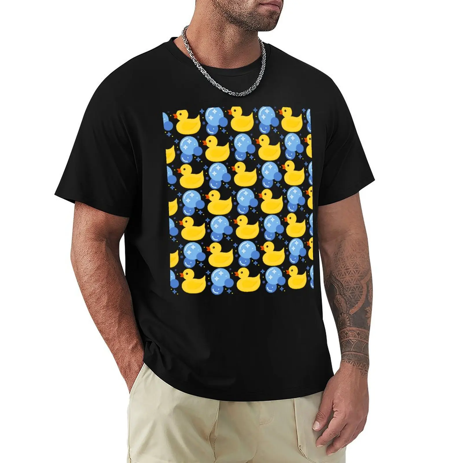 Rubber Ducks - Fun Bath Ducks All Over Print T-Shirt Lightweight Hiking T-Shirt